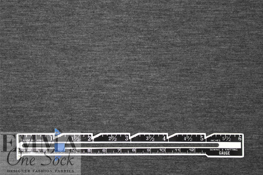 dark gray heather Oeko-Tex bamboo/spandex 4-way jersey  1.4 yd