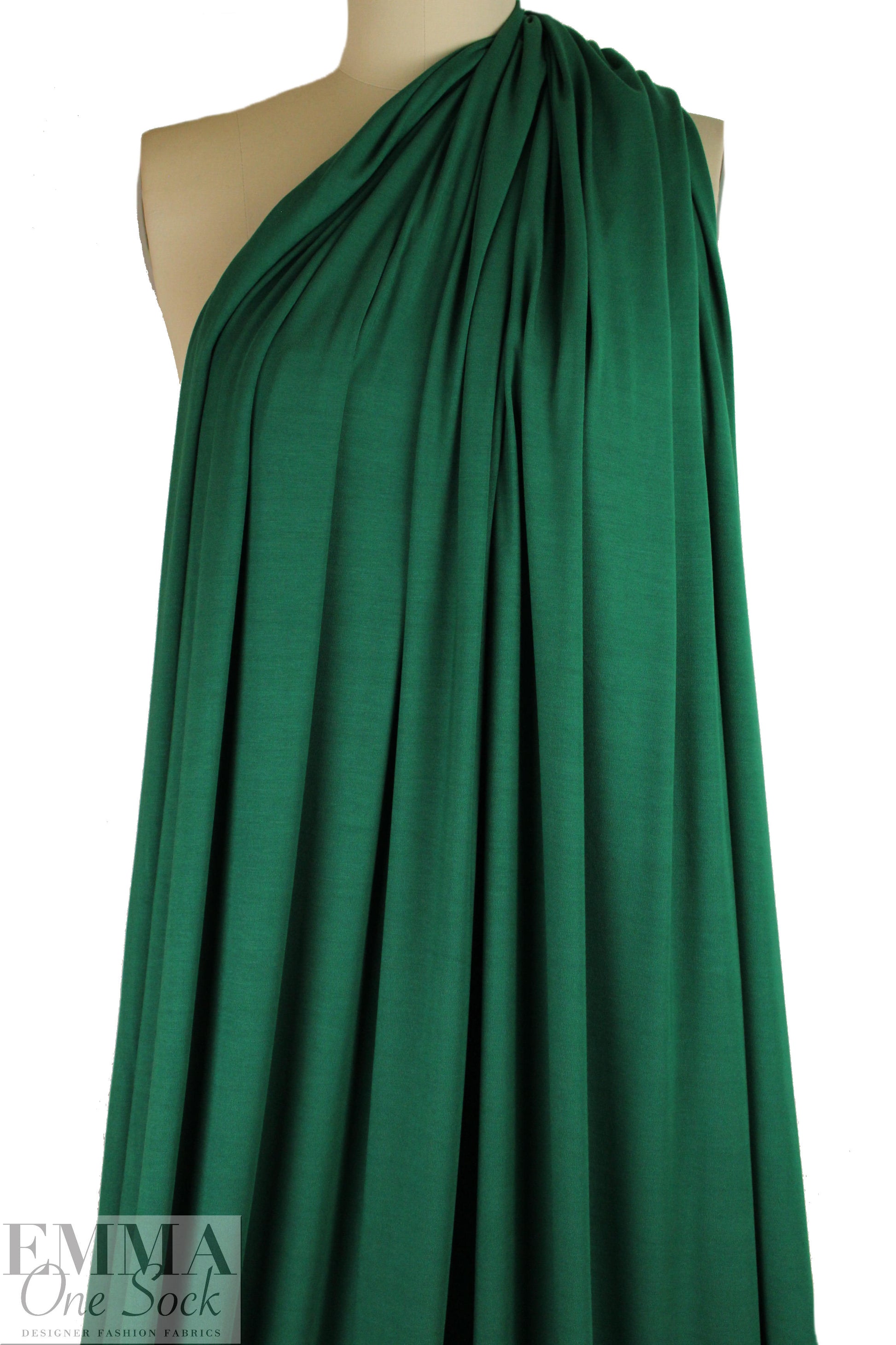 evergreen Oeko-Tex bamboo/spandex 4-way jersey  2.25 yds
