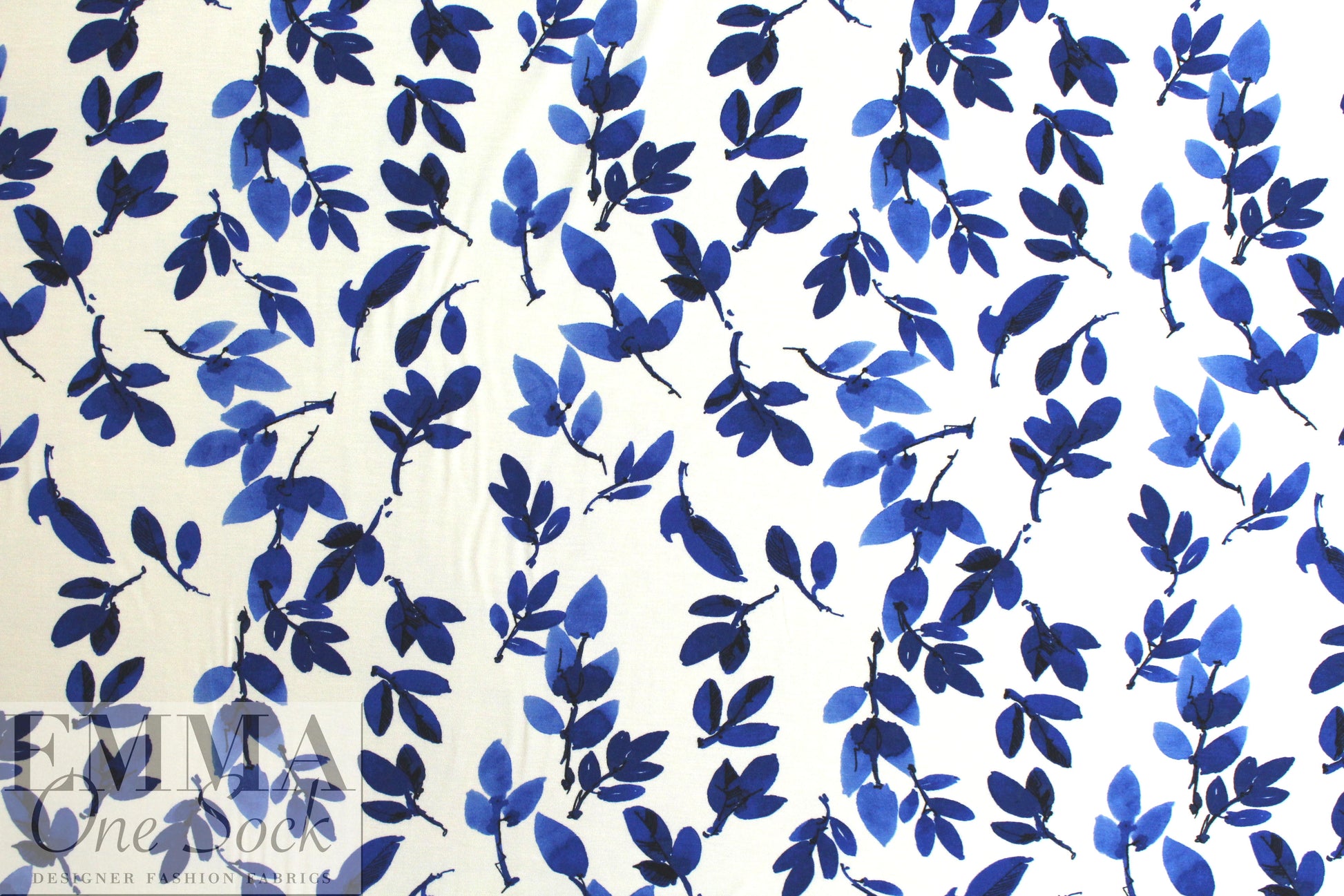 leaf stamp bamboo/spandex jersey - oekotex cert. .75 yds