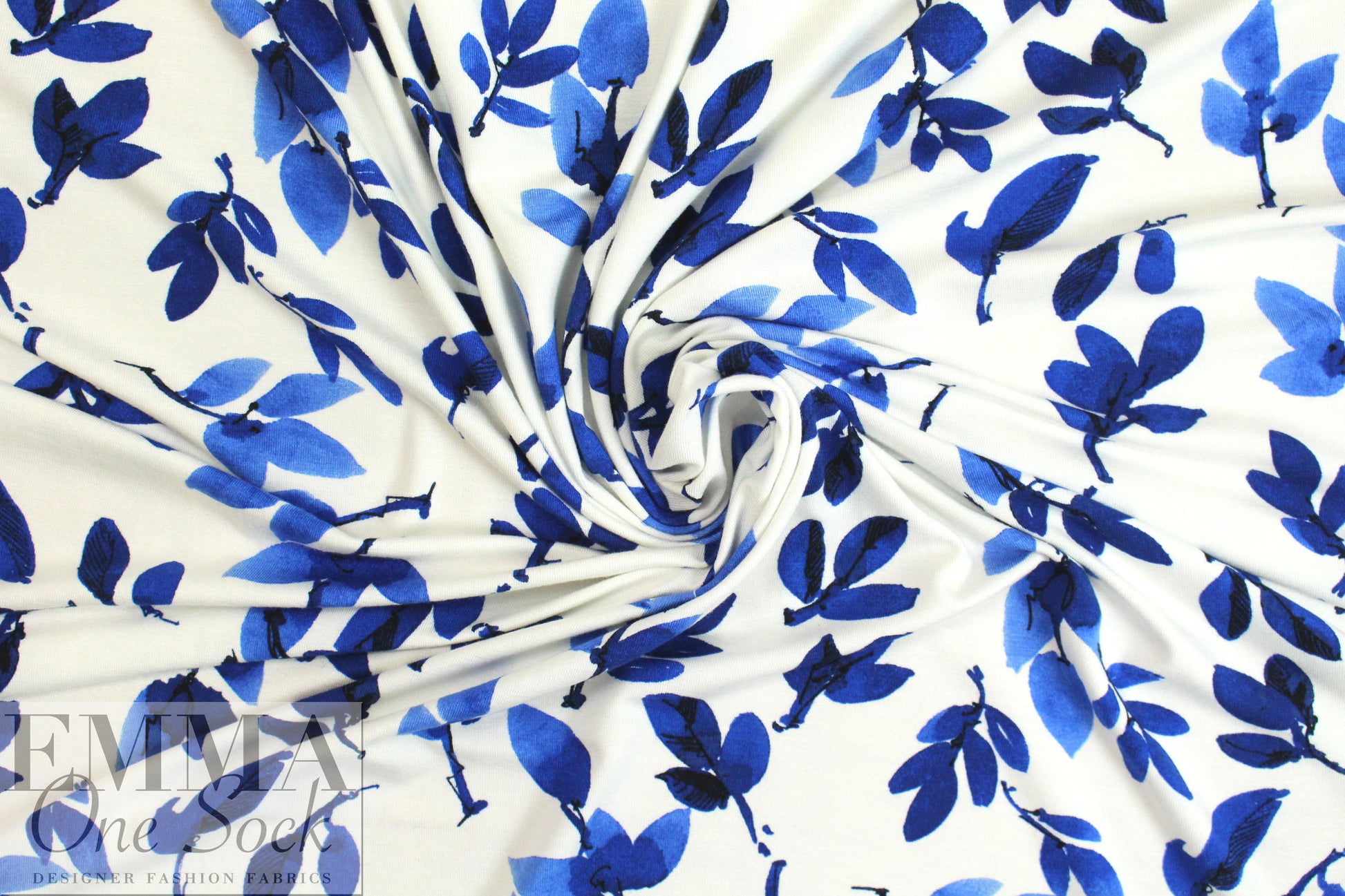 leaf stamp bamboo/spandex jersey - oekotex cert.