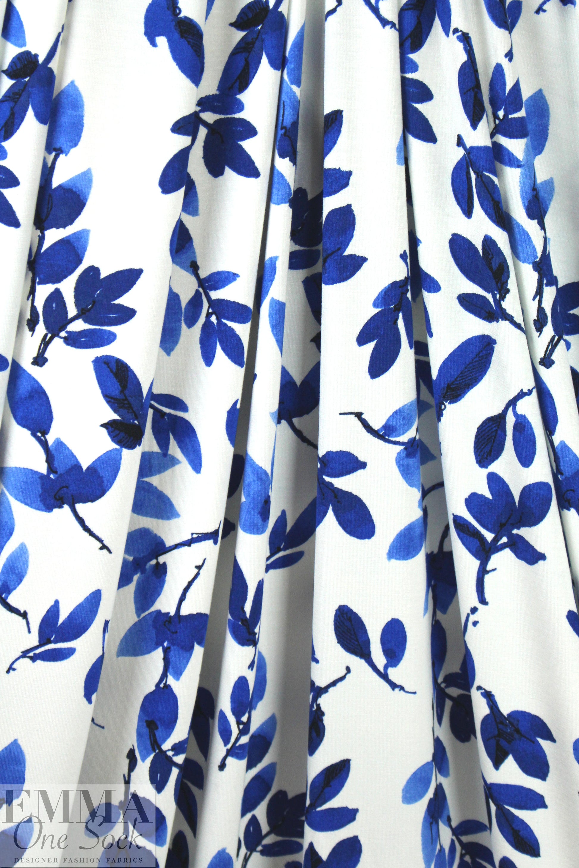 leaf stamp bamboo/spandex jersey - oekotex cert.