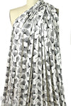 ginkgo on white bamboo/spandex jersey - Oeko-Tex cert. .5 yds