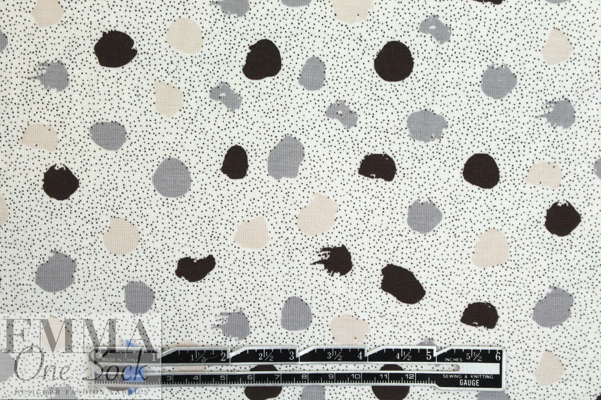 specks 'n' dots bamboo/spandex jersey - oekotex cert. 1.5 yd