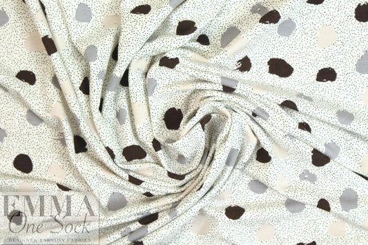 specks 'n' dots bamboo/spandex jersey - oekotex cert. .625 yds