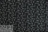 squiggles on black bamboo/spandex jersey - Oeko-Tex cert. 1.375 yds
