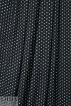soft and drapey bamboo/spandex jersey - b/w dots 1.25 yds