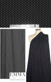 soft and drapey bamboo/spandex jersey - b/w dots 1.5 yds