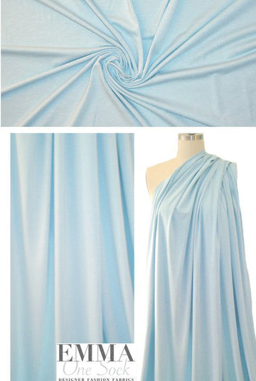 bamboo/cotton/spandex jersey - sterling blue .66 yds