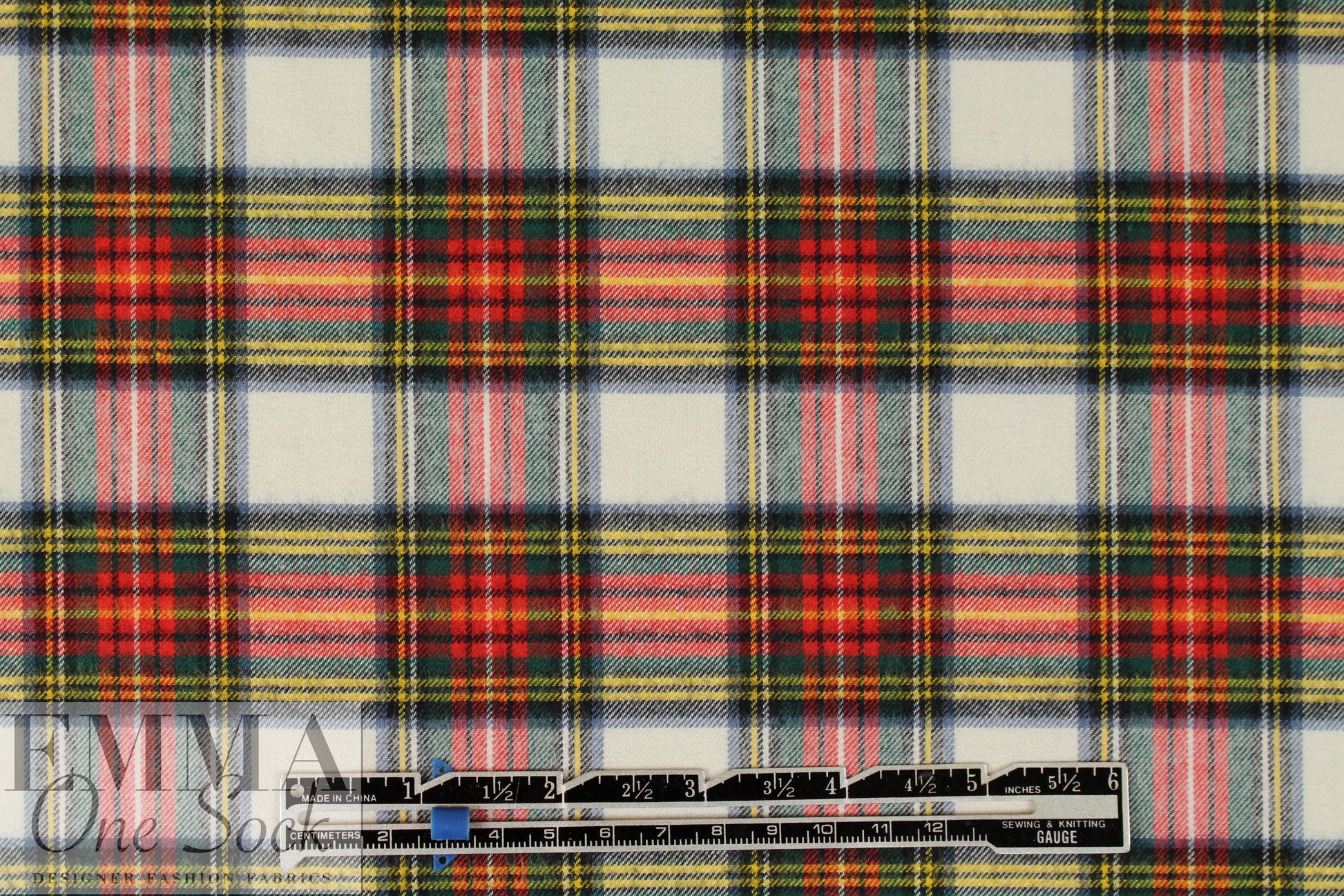 yarn-dye bamboo Oeko-Tex cert. plaid flannel - red/spruce 2.33 yd