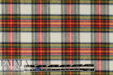 yarn-dye bamboo Oeko-Tex cert. plaid flannel - red/spruce 2.33 yd
