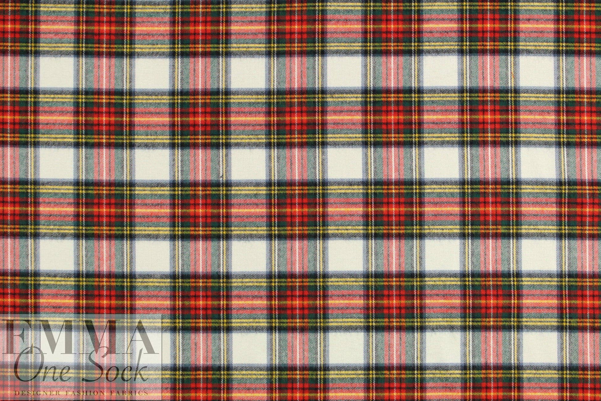 yarn-dye bamboo Oeko-Tex cert. plaid flannel - red/spruce 2.33 yd