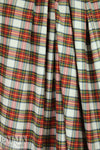 yarn-dye bamboo Oeko-Tex cert. plaid flannel - red/spruce 2.33 yd