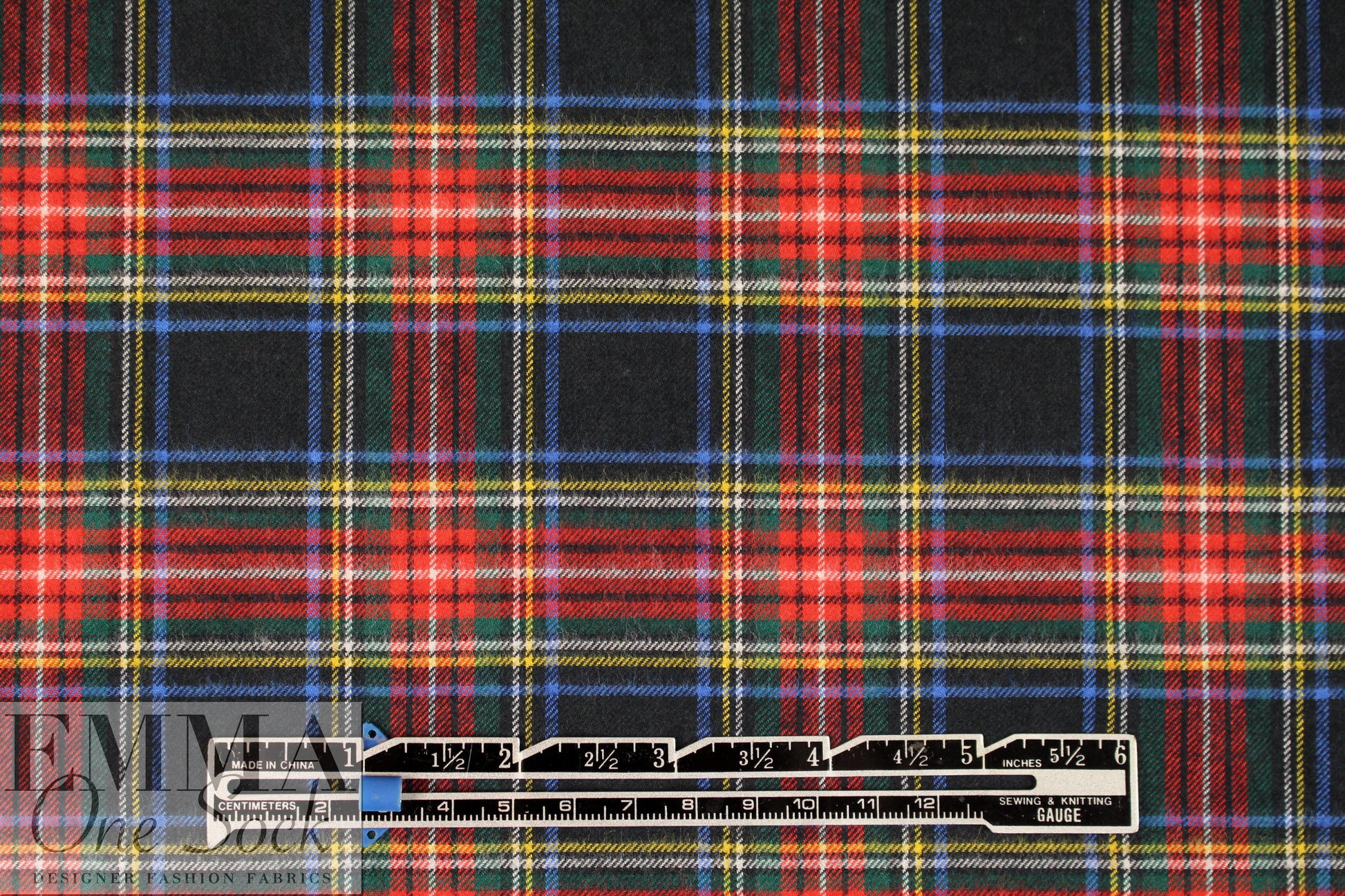 yarn-dye bamboo Oeko-Tex cert. plaid flannel - red/black 2 yd