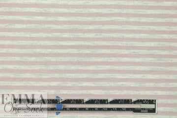 dusty pink stripe Oeko-Tex bamboo/spandex 4-way jersey