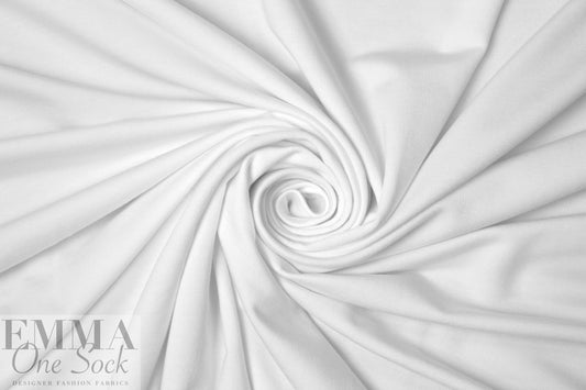 bamboo/cotton french terry - white 2 yds