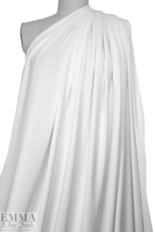 bamboo/cotton french terry - white 1.5 yd
