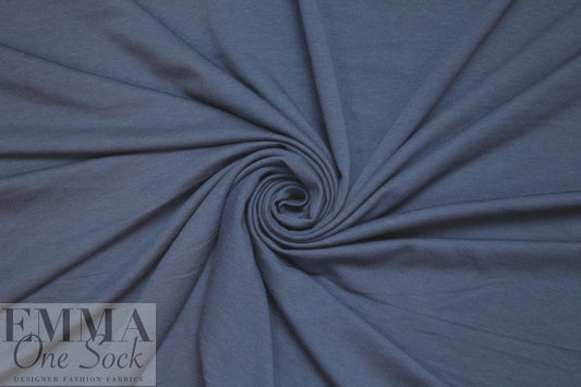 bamboo/cotton Oeko-tex certified French terry - slate blue