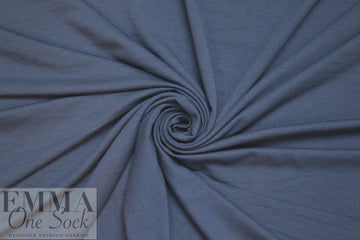 bamboo/cotton Oeko-tex certified french terry - slate blue 1.2 yds