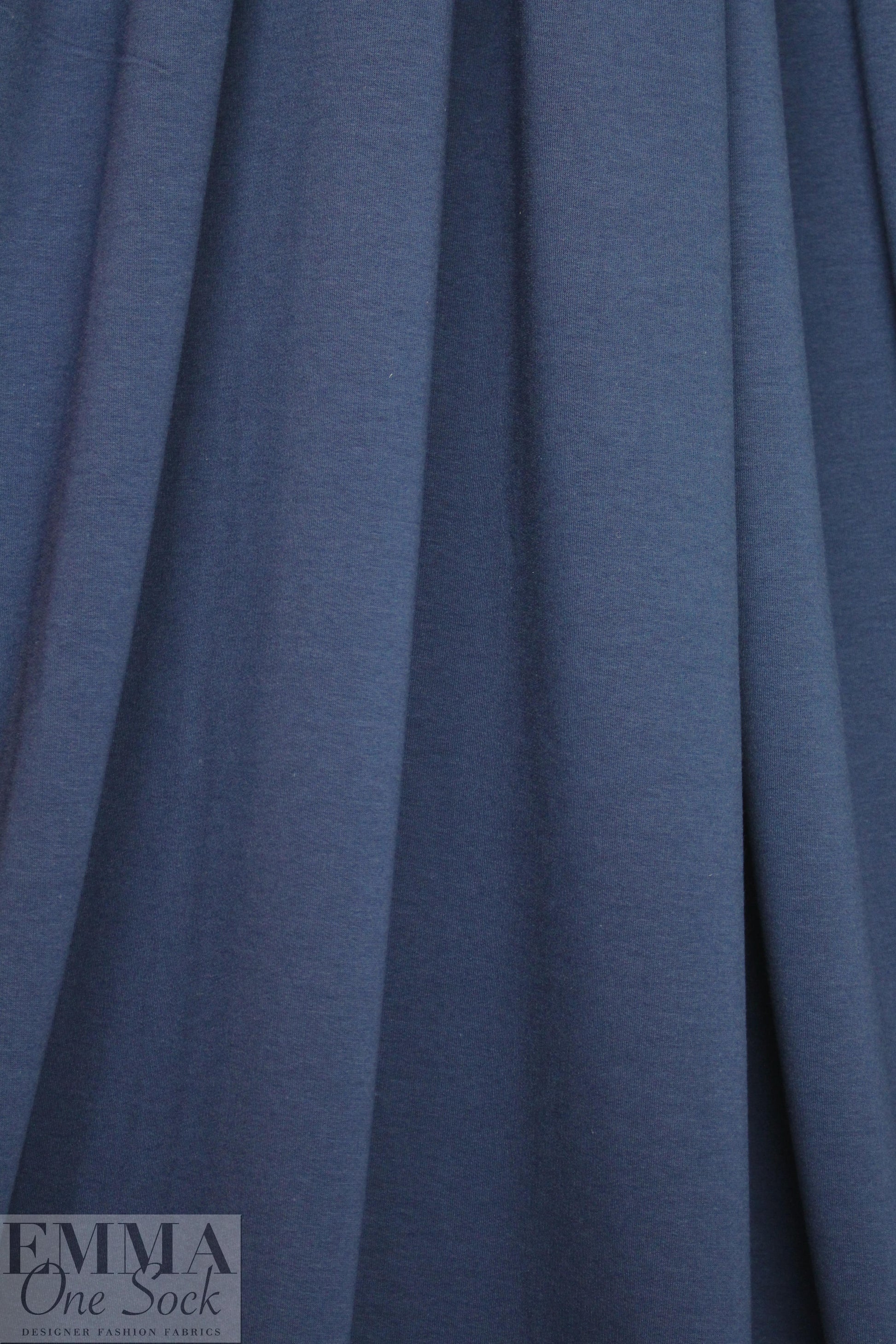 bamboo/cotton Oeko-tex certified french terry - slate blue 1.2 yds