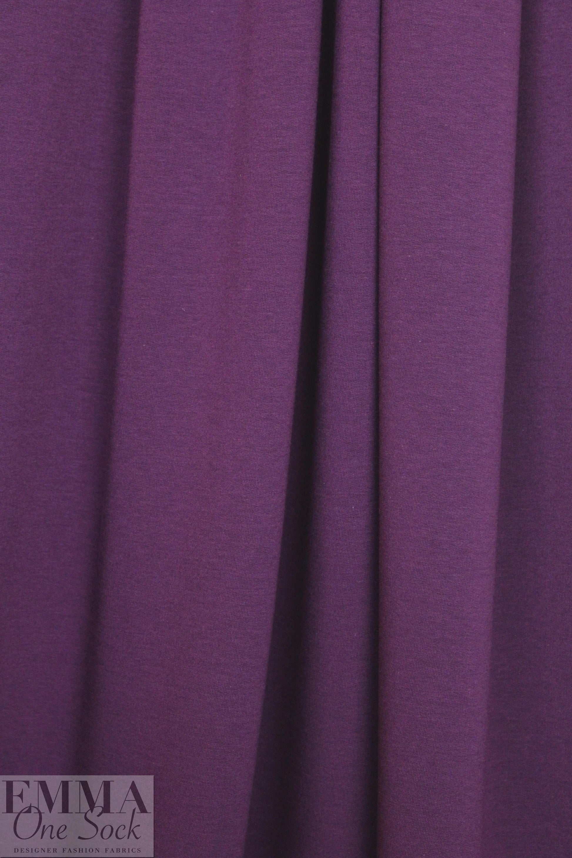 bamboo/cotton Oeko-tex certified french terry - plum violet 1 yard