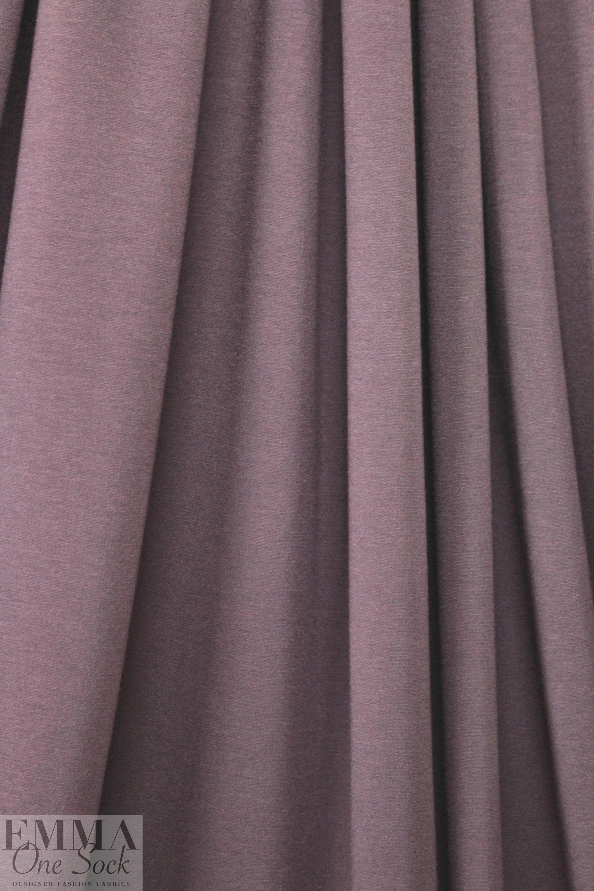 bamboo/cotton french terry - dusty plum