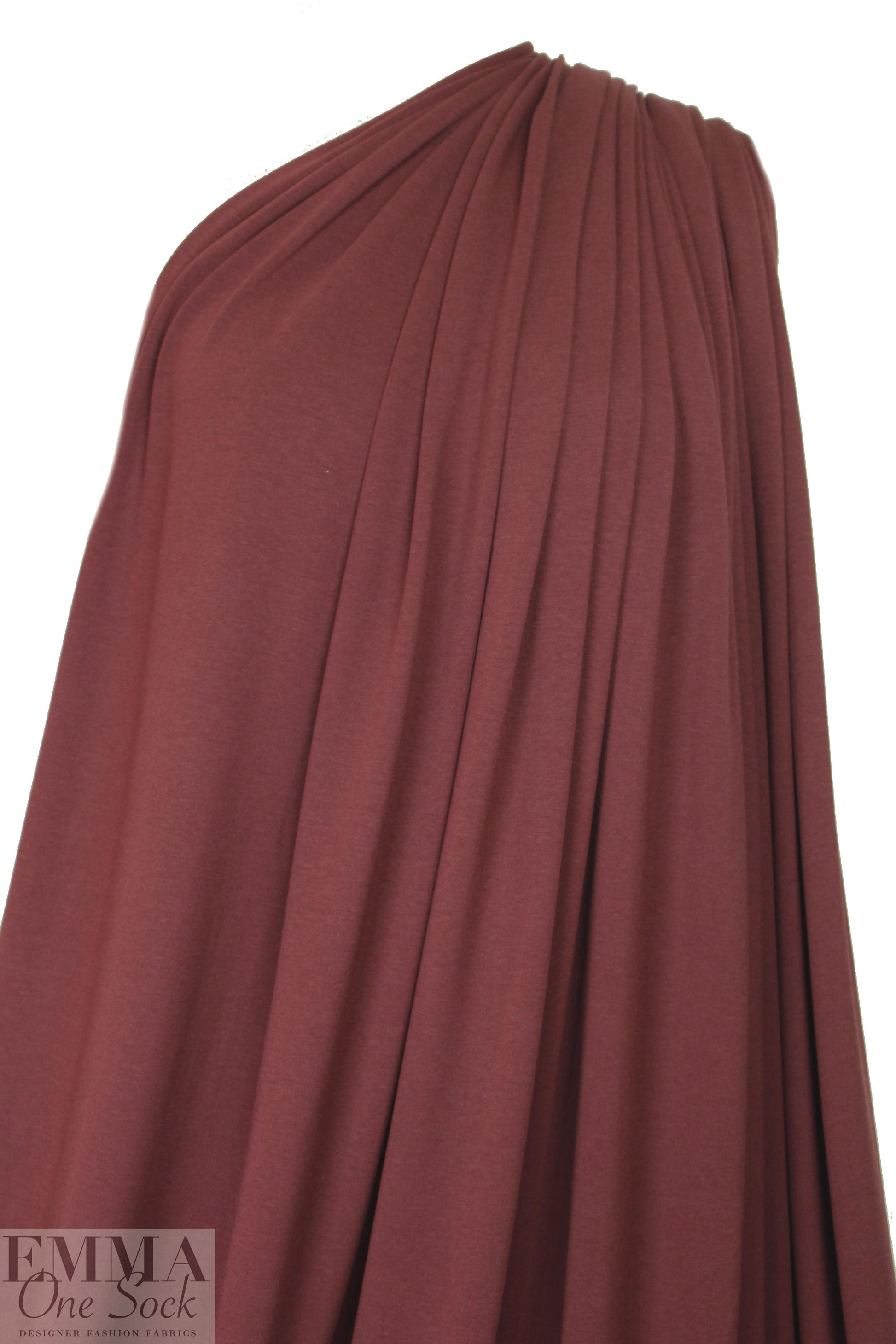 bamboo/cotton French terry - wine