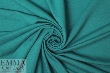 bamboo/cotton french terry - deep teal .75 yds