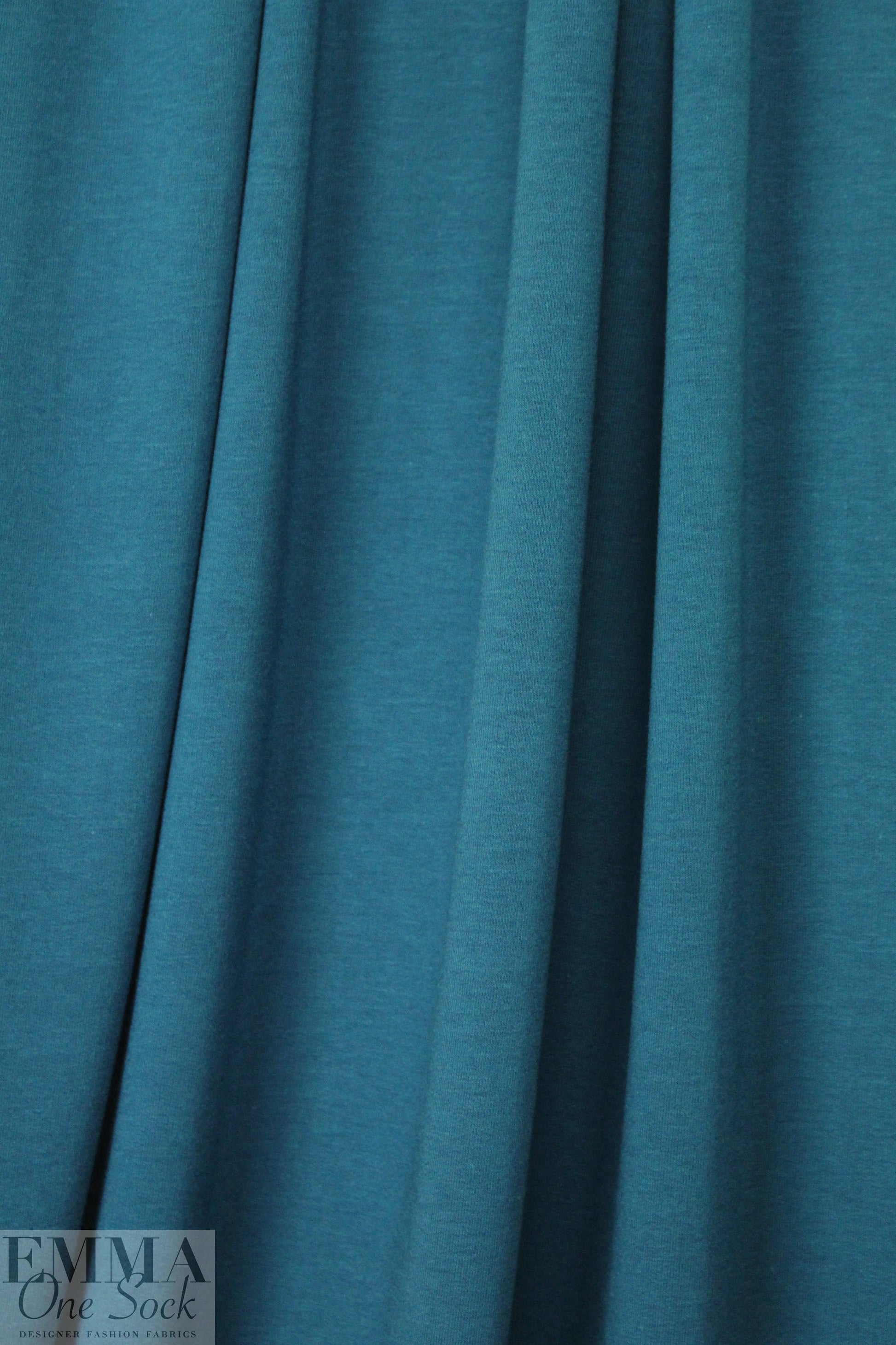 bamboo/cotton French terry - lagoon