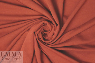 bamboo/cotton french terry - paprika 1.375 yd