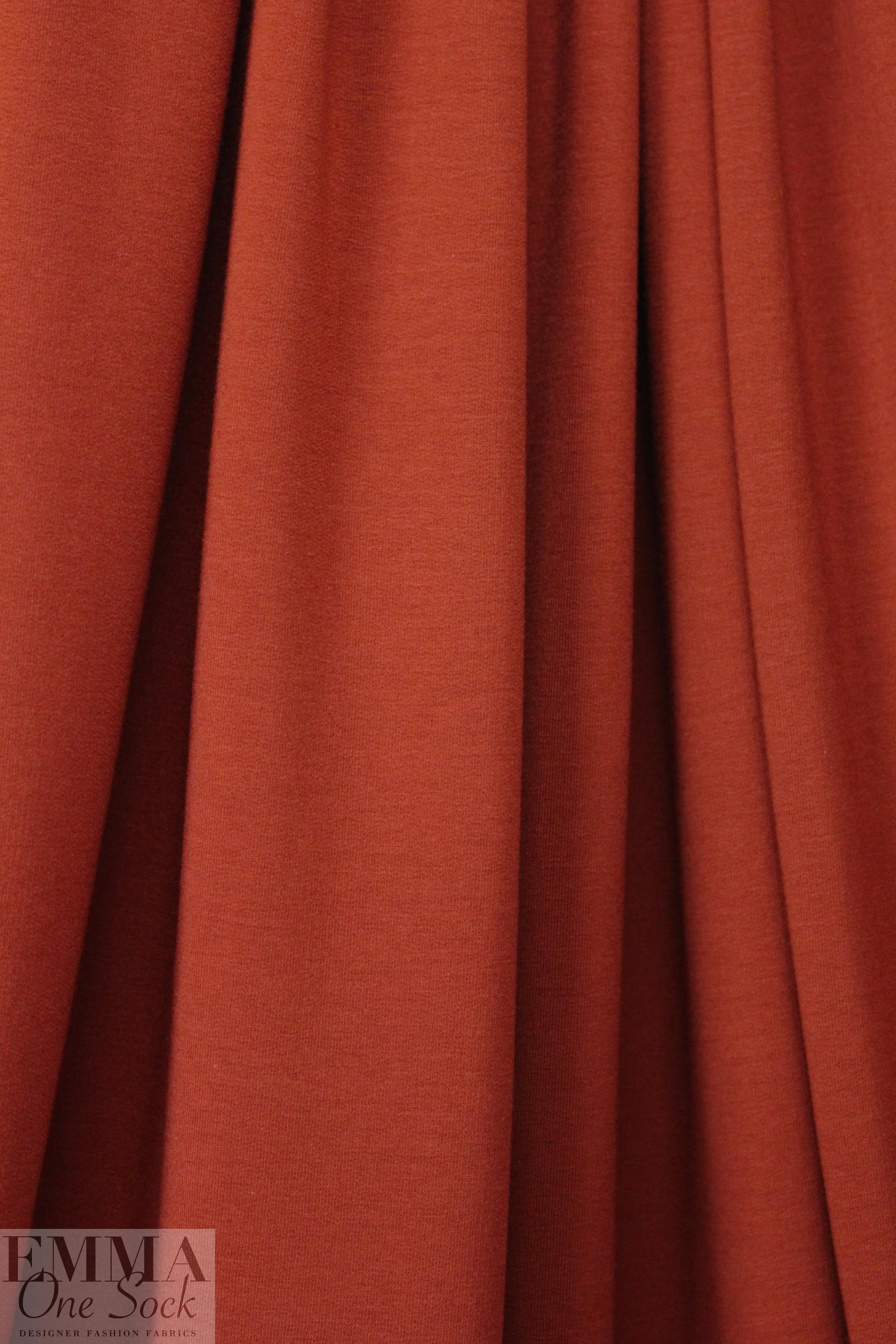 bamboo/cotton French terry - paprika .5 yds