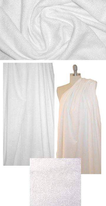 bamboo towel plush terrycloth - white