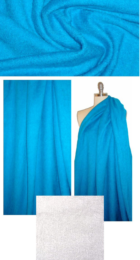 bamboo towel plush terrycloth - turquoise