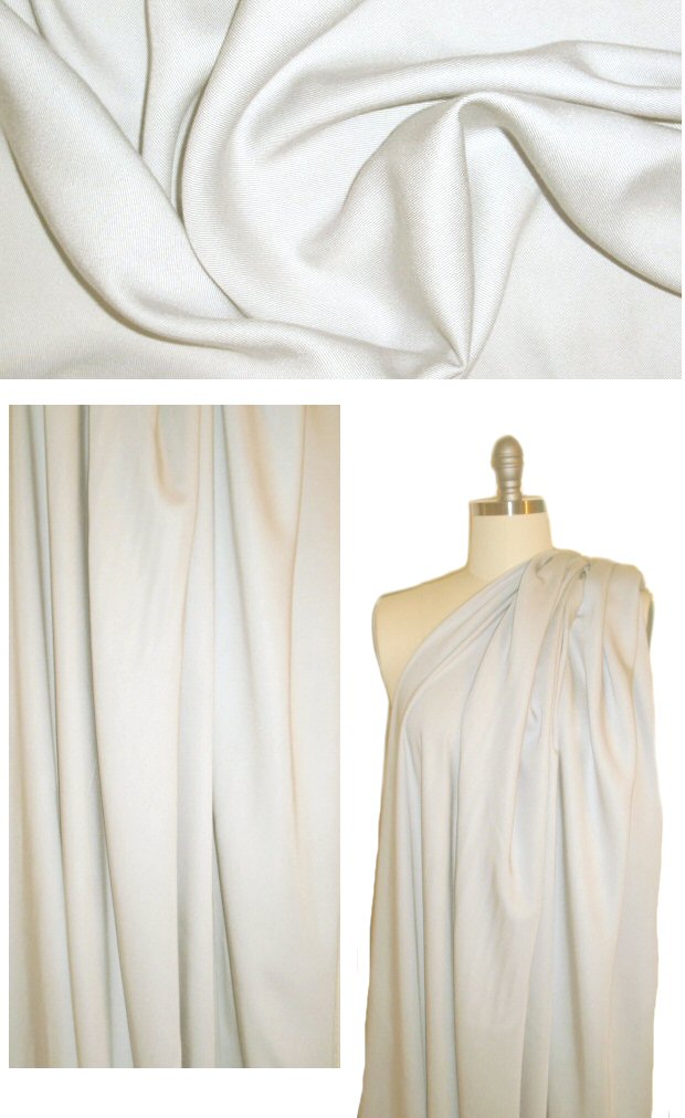 drapey bamboo viscose woven twill - vanilla 2 yds