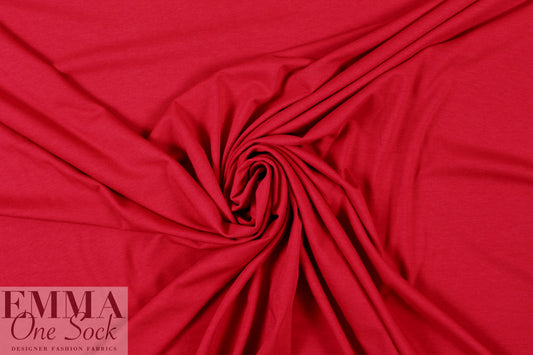 bamboo/cotton/spandex jersey - red 1.875 yd
