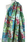 NY designer 'weathered' boho montage cotton woven