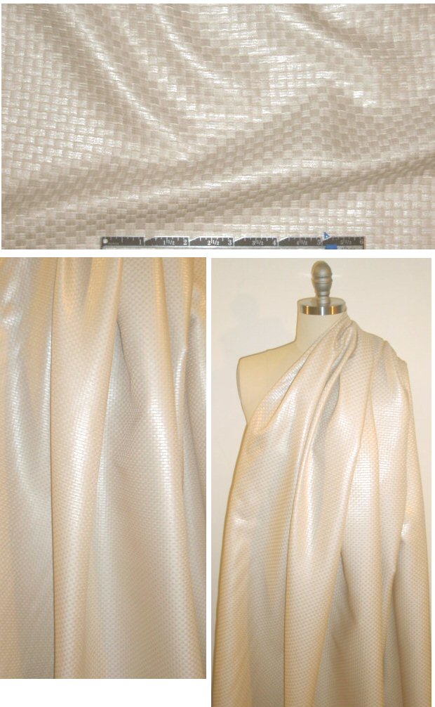 Italian super chic raffia-look vanilla basketweave suiting