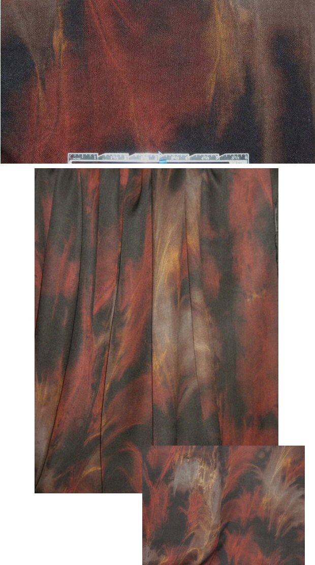 Bali nutmeg abstract dressweight rayon woven