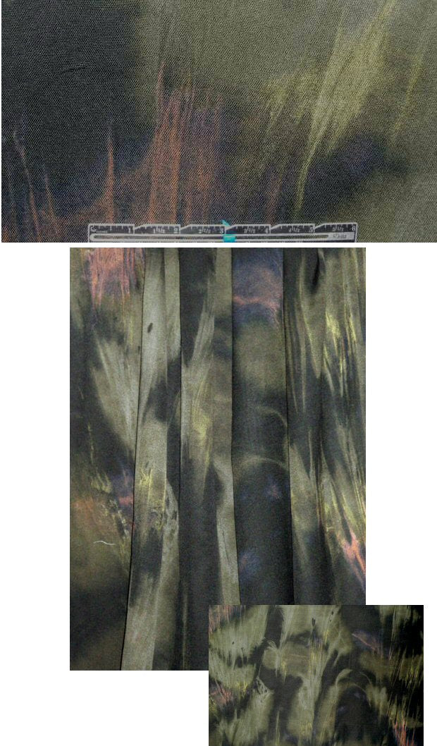 Bali deep forest abstract dressweight rayon woven