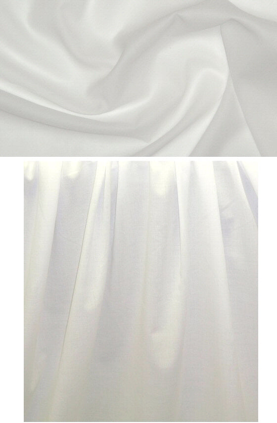 organic cotton batiste - white 1.25 yds