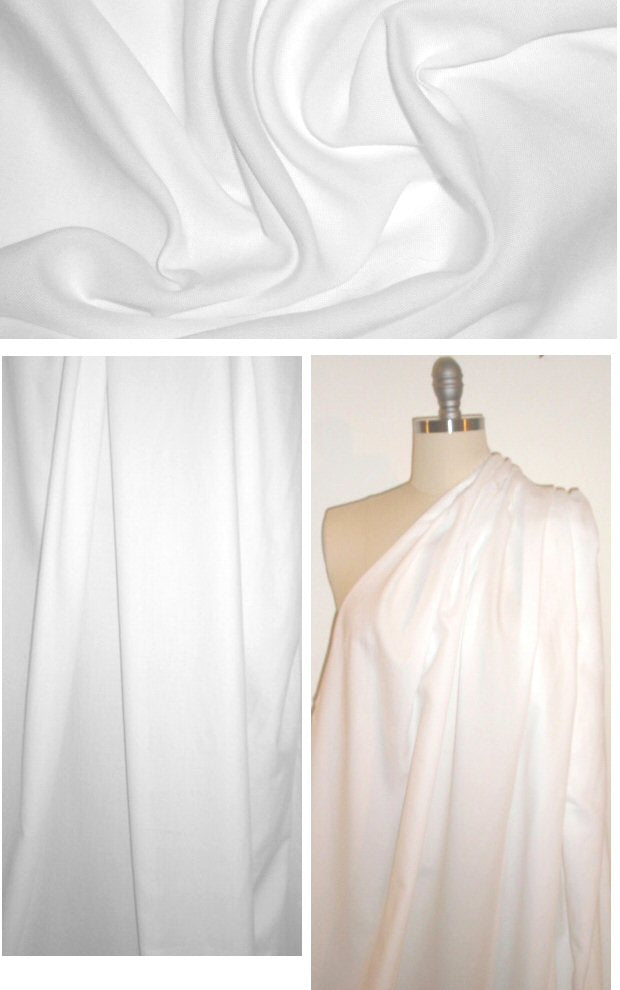 organic cotton batiste - soft white 1 yard