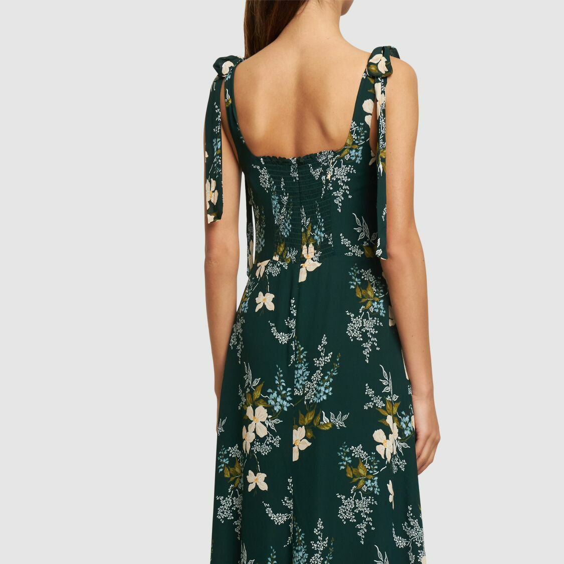 Ref0rmation 'flora verde' viscose crepe woven