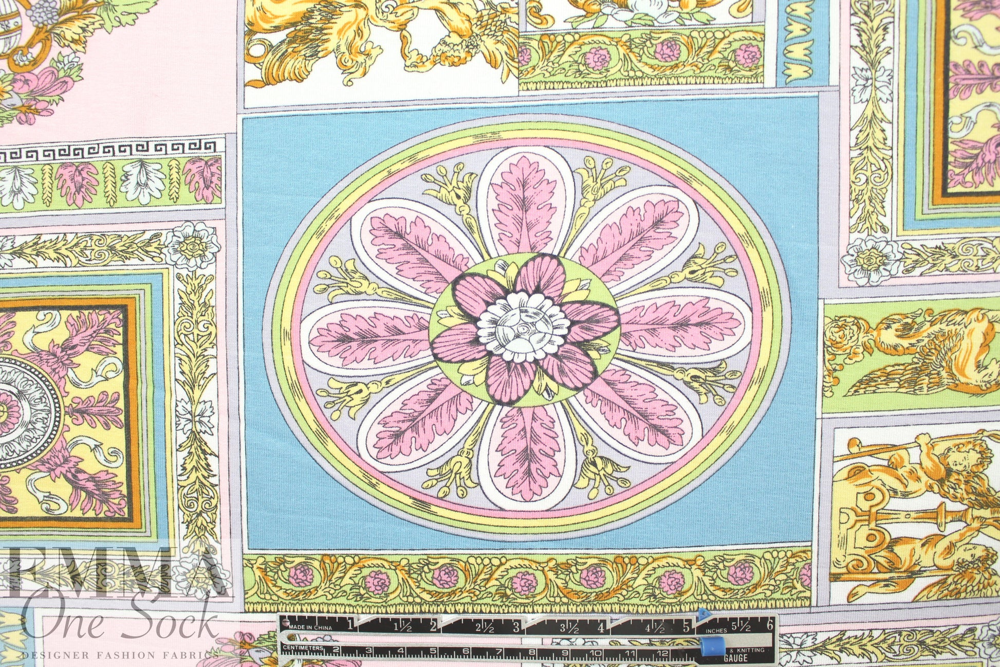 Bedhe@d decorative mosaic COTTON/spandex knit