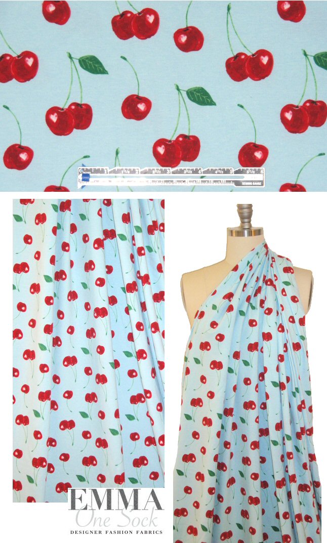 Bedhe@d 'cherry picked' no. 2 COTTON/spandex knit