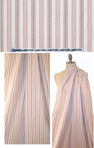 Bedhe@d pink/khaki/white striped COTTON woven