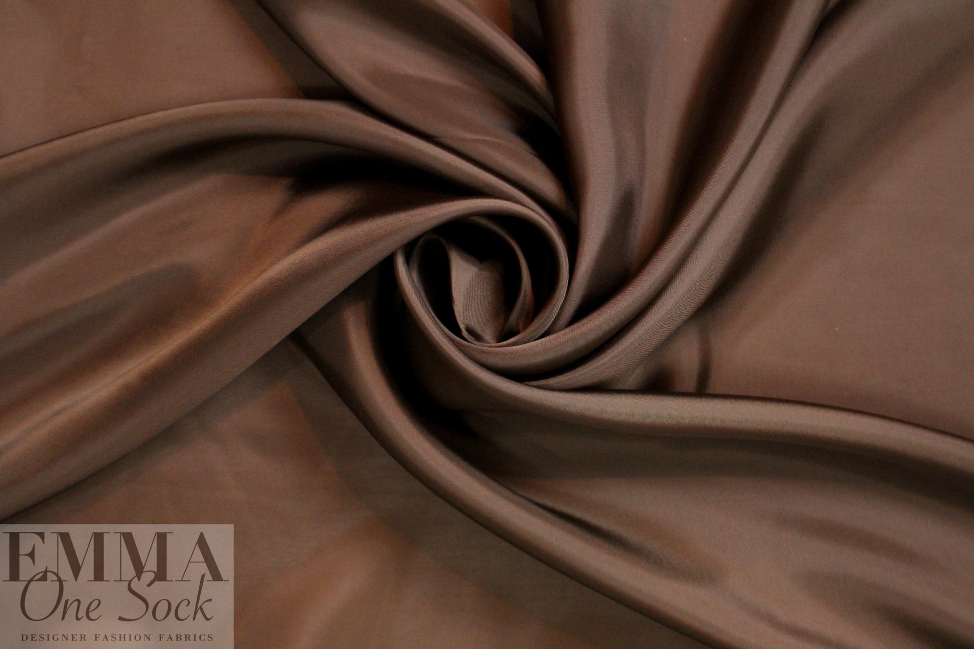 Bemberg 100% rayon lining - chocolate .75 yds