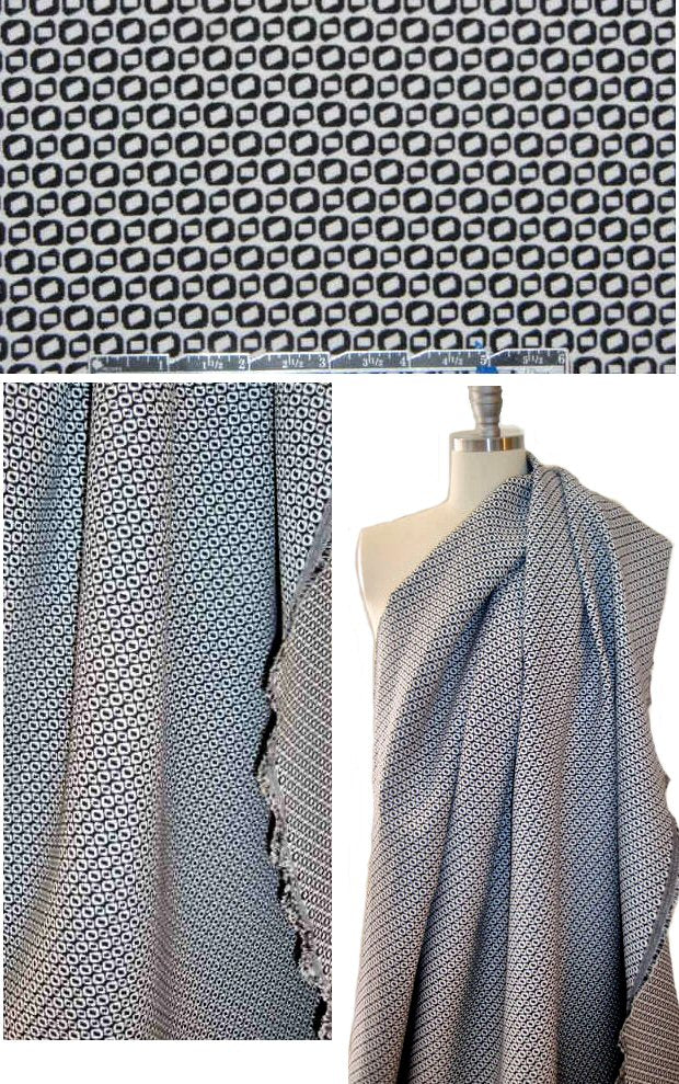 reversible mod graphic bengaline stretch jacquard
