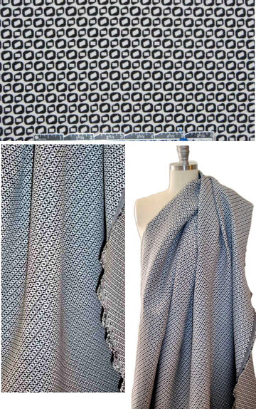 reversible mod graphic bengaline stretch jacquard