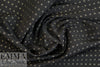 black/silver mini graphic bengaline stretch jacquard 1.625 yd