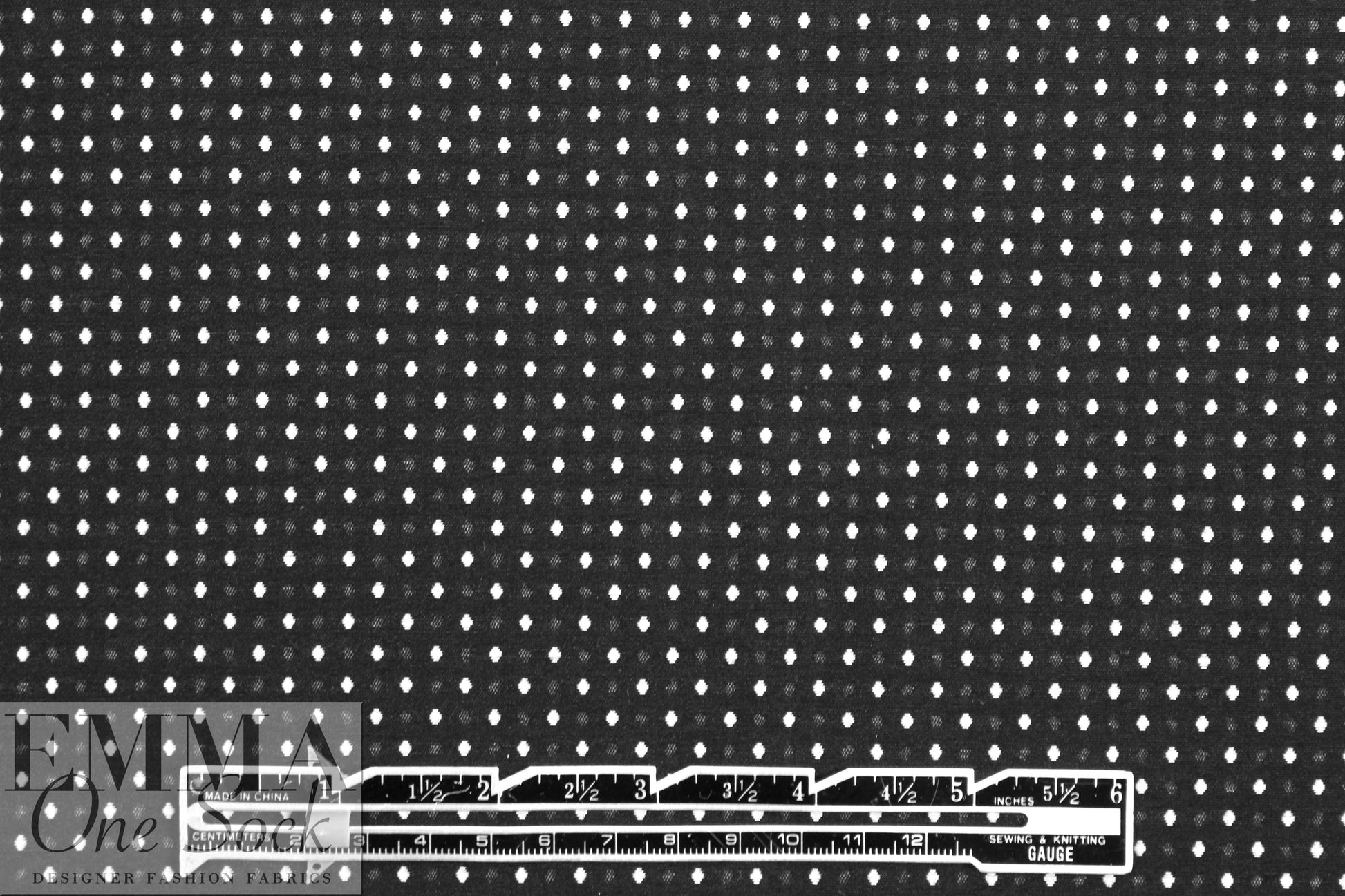 black/silver mini diamond bengaline stretch jacquard 1.875 yd