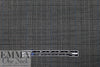 rayon blend bengaline glen plaid woven - charcoal 1 yard